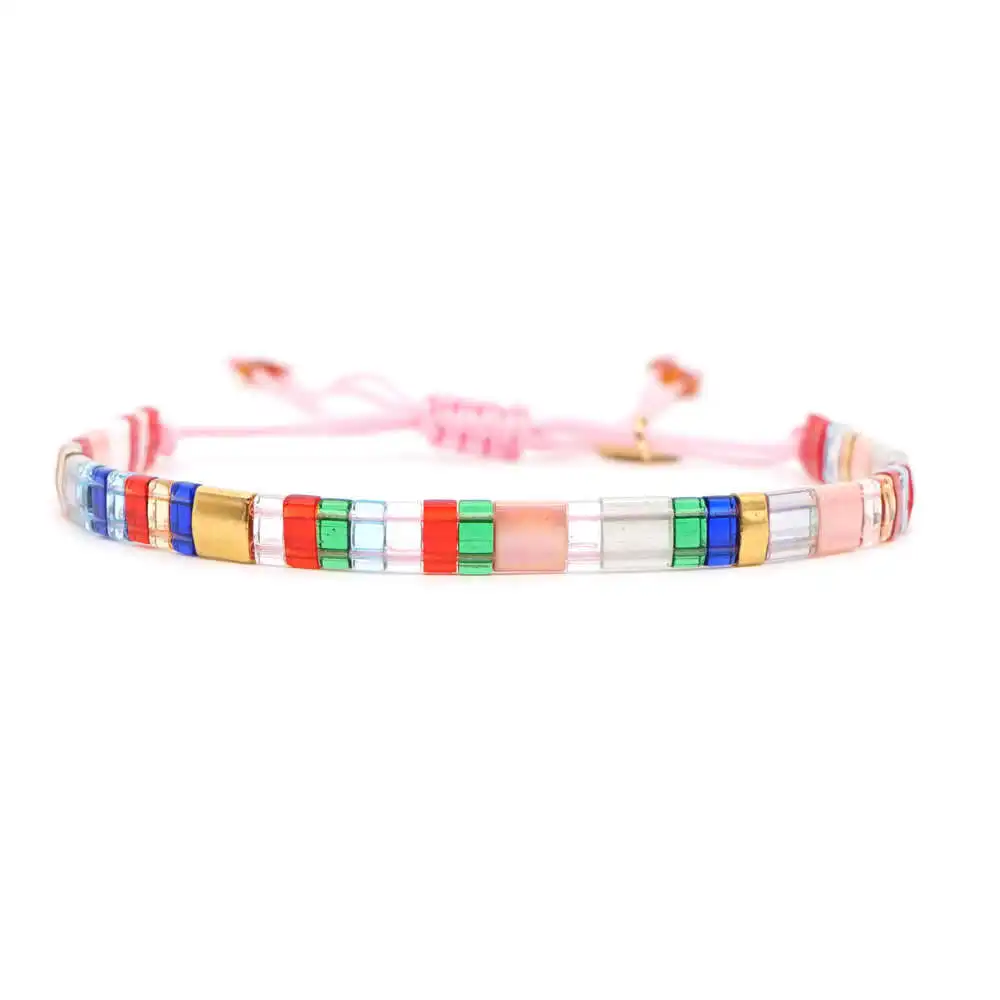 Go2boho Miyuki Tila браслет с бусинами, браслеты для женщин, Летний пляж, Boho Pulseras Mujer, ювелирные изделия, красочные, Insta Janpan Miyuki joyeria