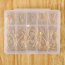 

100Pcs Fishhooks 3#-12# Assorted Durable Sharpened Metal Fishing Hooks Fishhooks Tackle Fishing Hooks