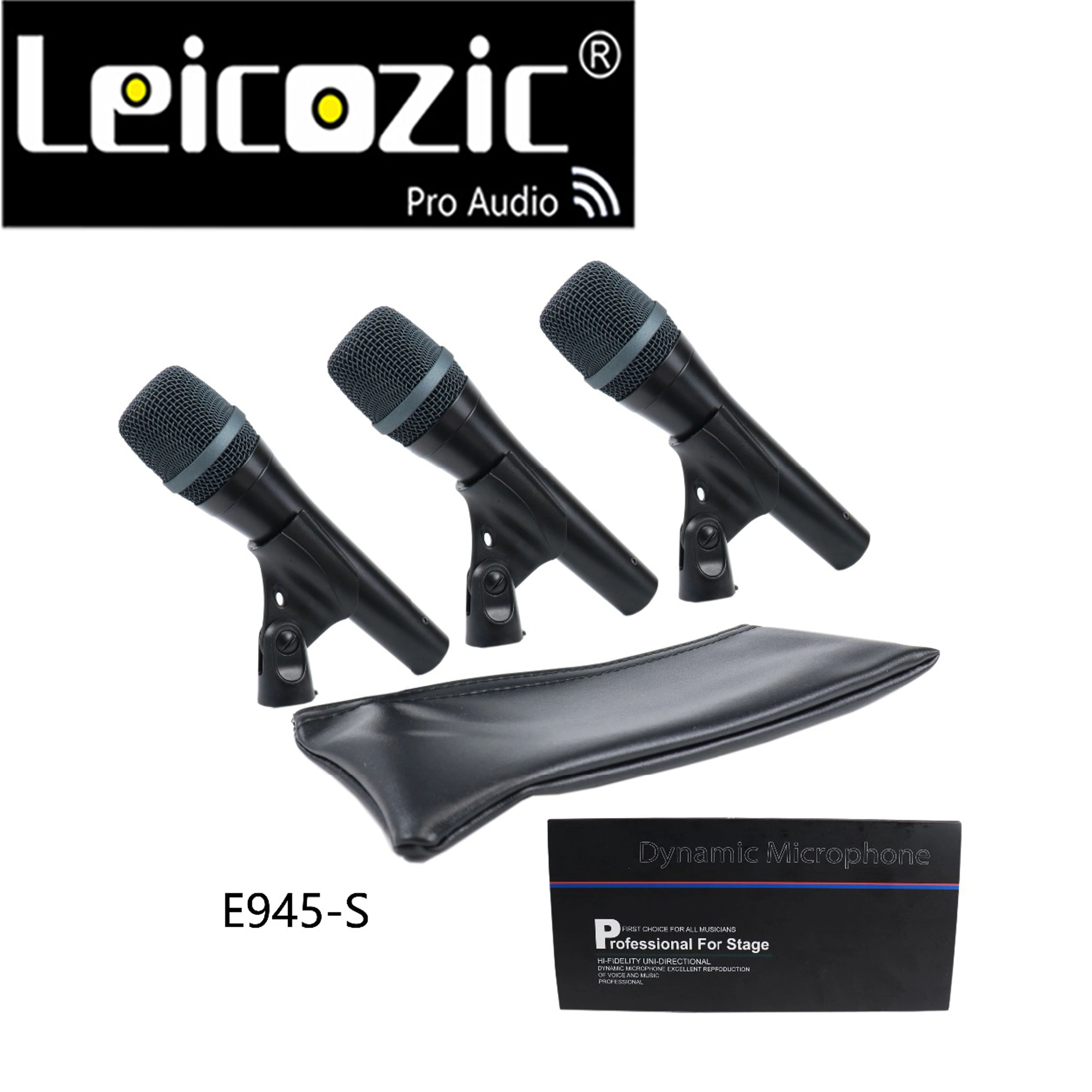Leicozic E945S 3 шт. суперкардиоидный динамический ручной микрофон с вокалом