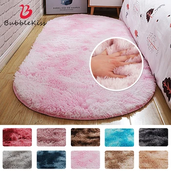 

Bubble Kiss Plush Carpets For Living Room Home Long Pile Floor Mat Faux Fur Rug Fashion Pink Rugs Kids Room Anti Slip Area Rugs