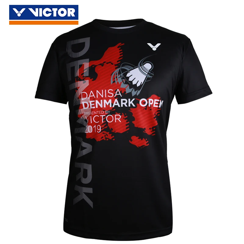 Рубашки для бадминтона VICTOR Danish National team tournament apparels дышащая