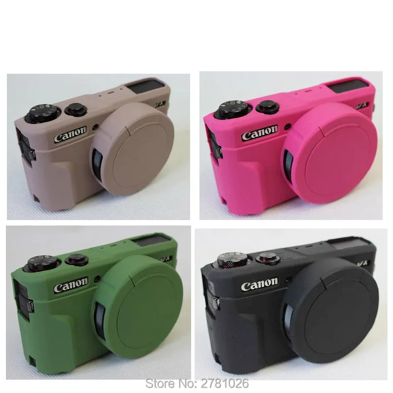  G7X Mark II Case G7X Mark III Case G7X Camera Silicone Case  Ultra-Thin Lightweight Rubber Soft Silicone Case Bag Cover for Canon  PowerShot G7X G7X Mark II G7X Mark III+