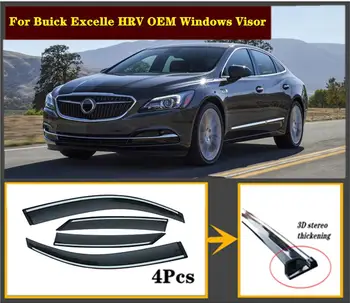 

4pcs Set 2004-2020 OEM For Buick Excelle HRV steel window Visor Shade Vent Wind Rain Deflector Guards Cover