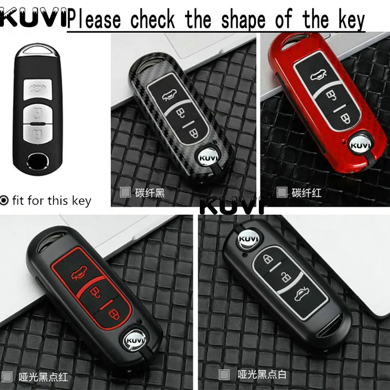 Цинковый брелок для автомобильных ключей, дистанционный ключ чехол КРЫШКА ДЛЯ Mazda 2 3 6 Axela Atenza CX-5 CX5 CX-7 CX-9 Smart 2/3 кнопки