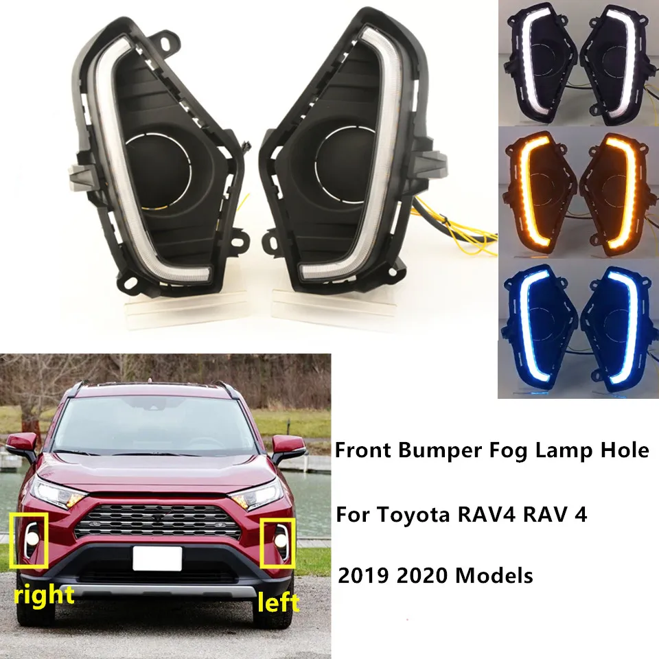 Для Toyota RAV4 2019 20 желтый указатель поворота функция водонепроницаемый 12 В DRL