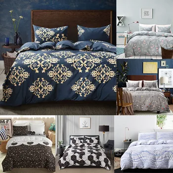 

Nordic Bedding Sets Duvet Covers with Pillowcases 3pcs Twin Queen King Size Flamingo Plant Printed Luxury Bed Cover