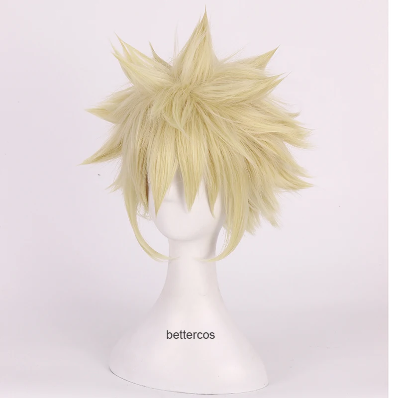 Одежда высшего качества мой Bokuno герой парики Bakugou Katsuki Bakugo парик короткий льняной