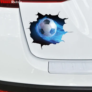 

Three Ratels C450 3D Hot football gabinete gamer decoration wall stickers for boys car sticker