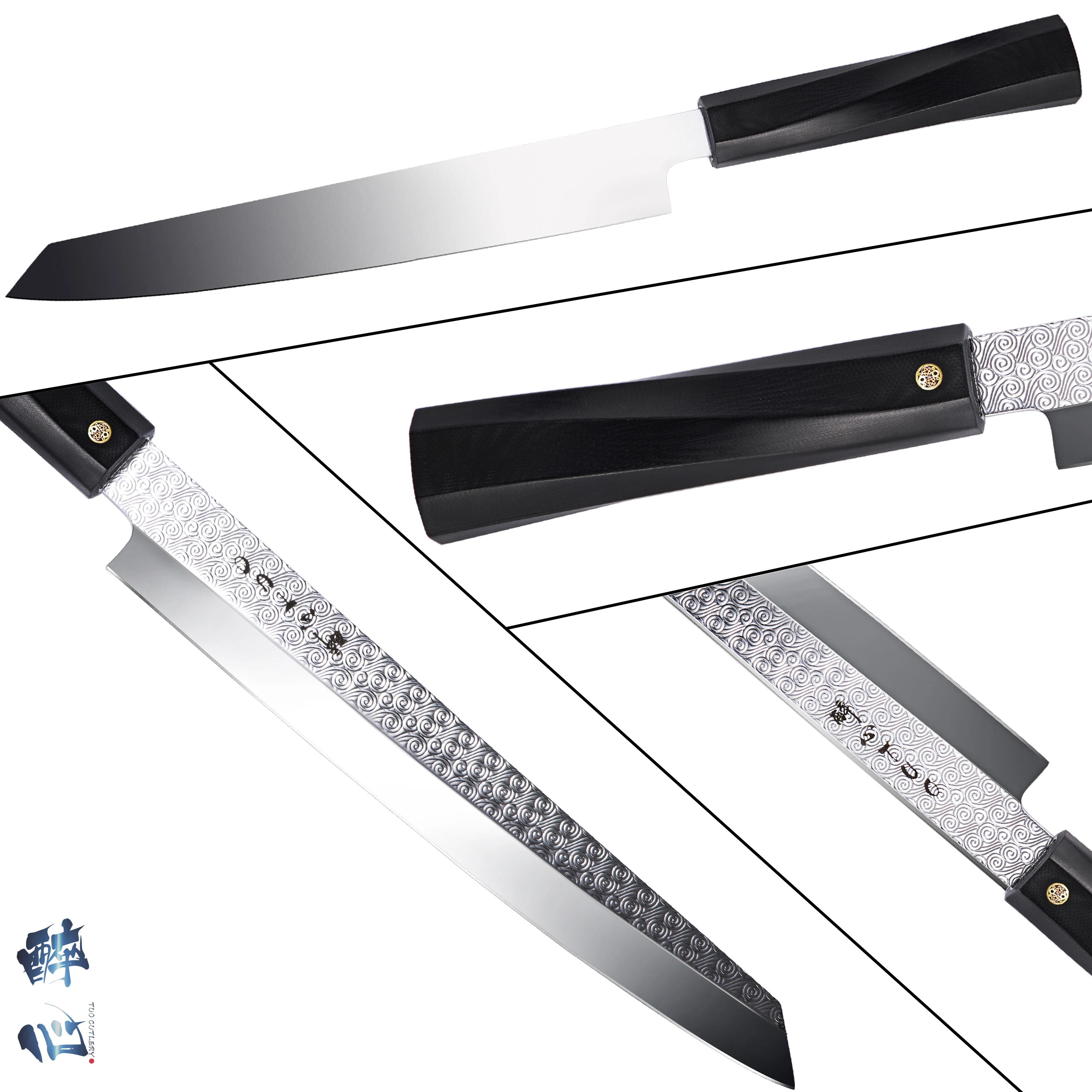 TUO Sashimi суши нож янагиба-японский кухонный нож 8,2" с AUS-8 из нержавеющей стали супер острое лезвие-нож для нарезки