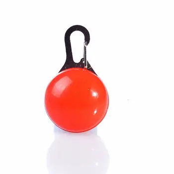 

Free Shipping 1pcs Round Pet Light-emitting Dog Board Anti-lost Bell Flash Pet Dog Cat Puppy Led Safety Night Light Pendant