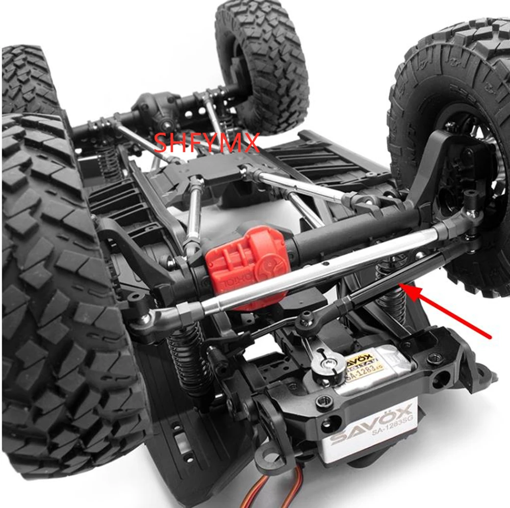 Varilla de enlace de Servos delanteros de coche Rc para Axial scx10 iii