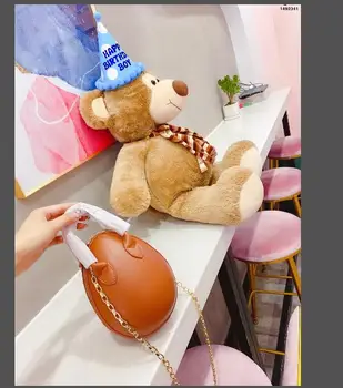 

2020 Fashion Women Shoulder Bag Chain Stra One shoulder diagonal portable round bag dinosaur egg handbag