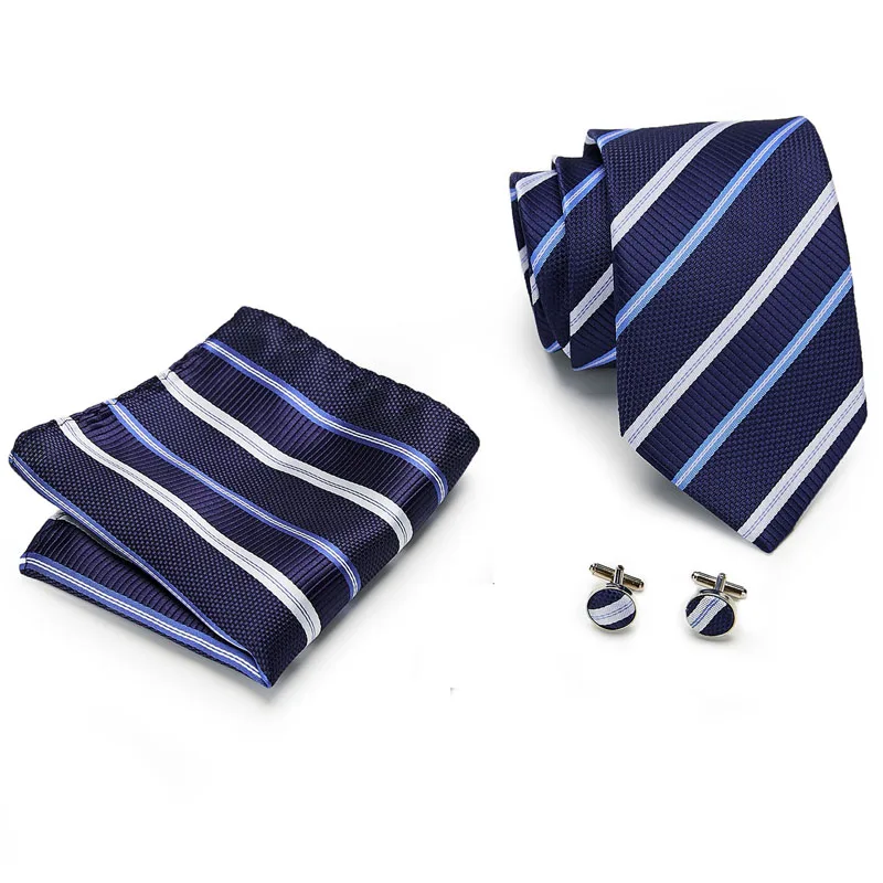 Новые свадебные вечерние мужские галстуки фиолетовые полосатые модные дизайнерские галстуки для мужчин бизнес 8 см Dropshiiping набор галстуков L10003