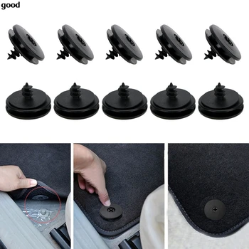 

10pcs Auto Fastener Floor Mat Buckle Pad Fastener Car Fastener Clips Skid Resistant Carpet Fixed Clamp