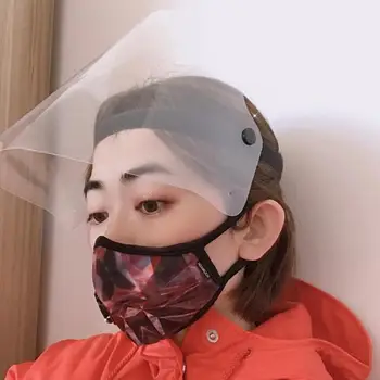 

Safety Transparent Face Shield Screen Mask Visor Eye Prevent Saliva Splash Masks Clear Face Cover