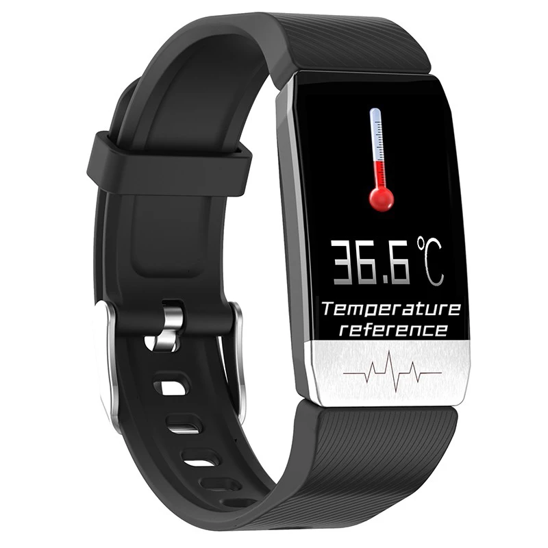 T1 ECG пульсометр смарт-браслет монитор температуры тела умный Браслет Bluetooth Музыка