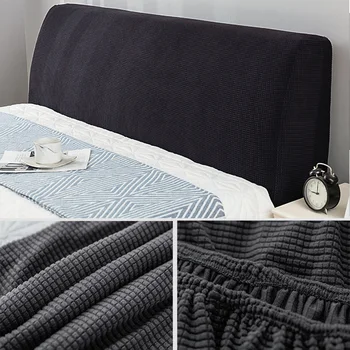 

Home Stretch Solid Dustproof Protector Modern Headboard Cover Slipcover Bedroom Decor Backrest Jacquard Soft Hotel Nordic Style