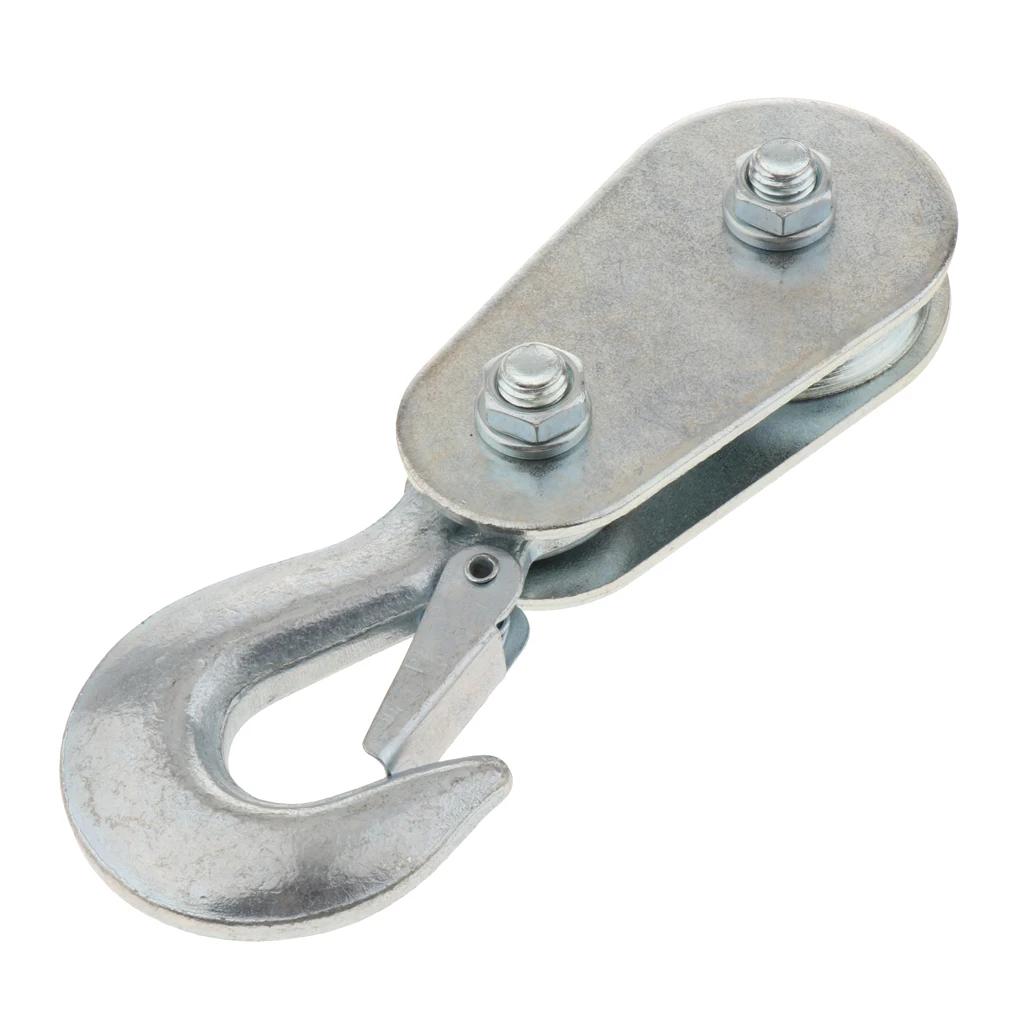 Tackle Hoist with Safety Snap Hook - Heavy Duty Axle Lift Easy Lifting
