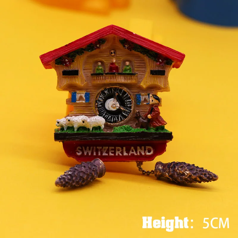 Магниты на холодильник Немецкий магнитный холодильник goo Cuckoo часы Модель 3d туристический сувенир коллекция украшений для дома творческие подарки - Цвет: sheep