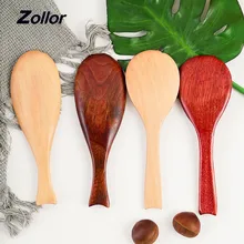 Милая рисовая ложка в форме рыбы, лопатка для риса, деревянная рисовая ложка, десертная Картофельная сервировочная кухонная ложка, посуда