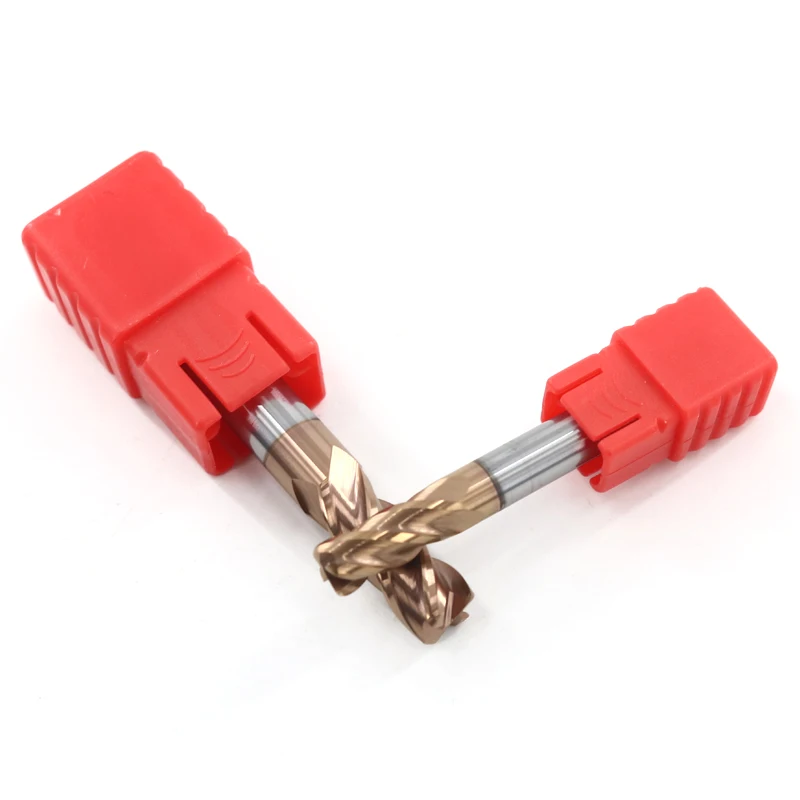 Концевая фреза из сплава HRC 55 4 мм R0.2 R0.3 R0.5 R1 канавки вольфрамовый кобальтовый