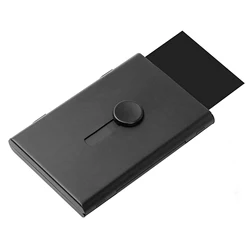 Sleek and Modern Slide - Out Card Holder (Black)