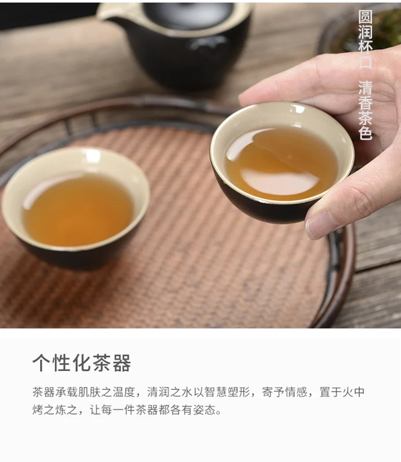 RUDAO чайный набор для путешествия, керамический чайник gaiwan, чайная чашка, фарфоровые чайные наборы gaiwan, портативный чайный набор для путешествия, посуда для напитков 154950