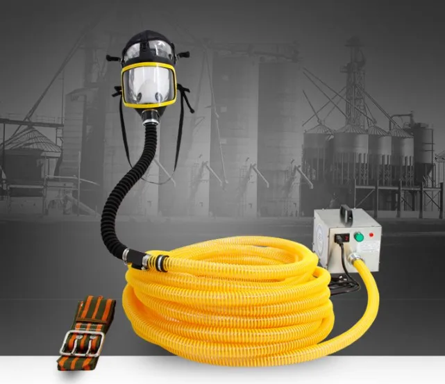 

20m electric constant current fresh air respirator system full face mask