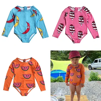 

Swimsuit Girl Sunscreen One-piece Bikini Middle-aged Girl Full Printed Pattern Quick-drying Swimsuit Explosion