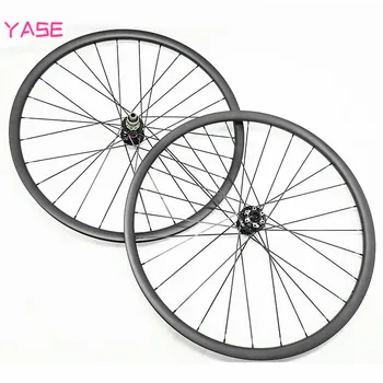 

YASE 29er carbon mtb wheelset 30x25mm tubeless aro 29 mtb asymmetry boost NOVATEC D791SB D792SB 110x15 148x12 bike disc wheels