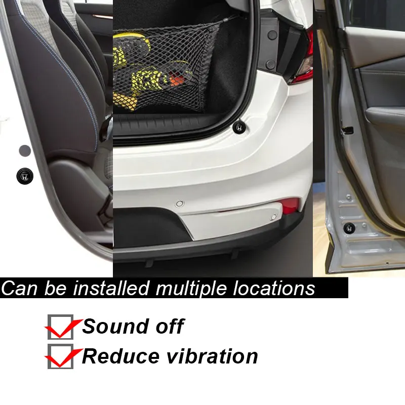 Car Door Shock Absorber Gasket Bumper Protector Auto Accessories For Honda Mugen Power Civic Accords CRV Hrv Jazz CBR VTX VFR