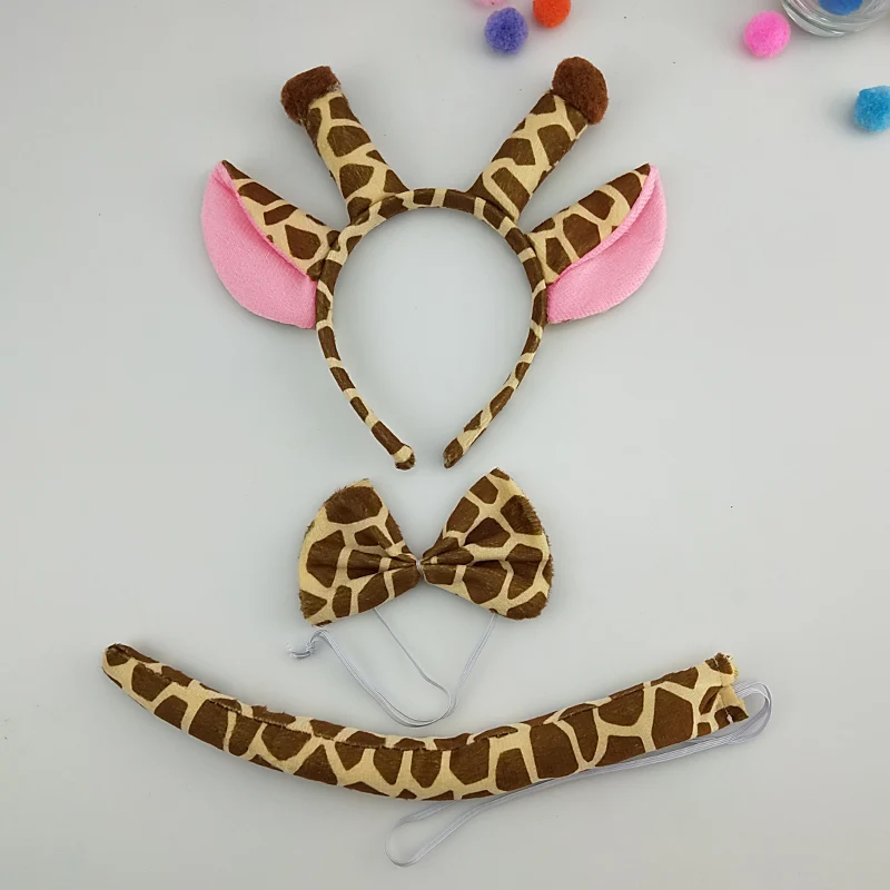Psicologicamente Tanga estrecha depositar Diadema de felpa para niños y adultos, diadema de animales con forma de  jirafa, para fiesta de cumpleaños, disfraz de Cosplay, Navidad y Halloween,  2023 _ - AliExpress Mobile