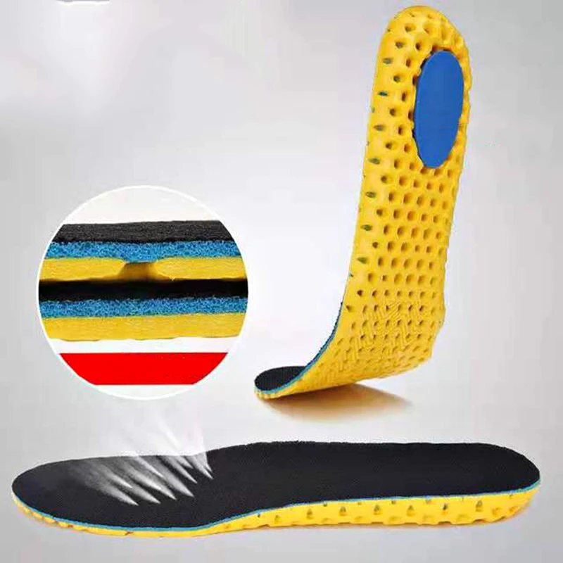 Дезодорант амортизация и поглощение пота Мужская Спортивная обувь Силиконовые ортопедические Lnsoles для кроссовок обувь подошва колодки