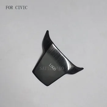 

Stainless Steel Gear Shift Knob Box Panel Decoration Frame Stickers Cover fit for Honda Civic 2016 2017 2018 10th Moulding