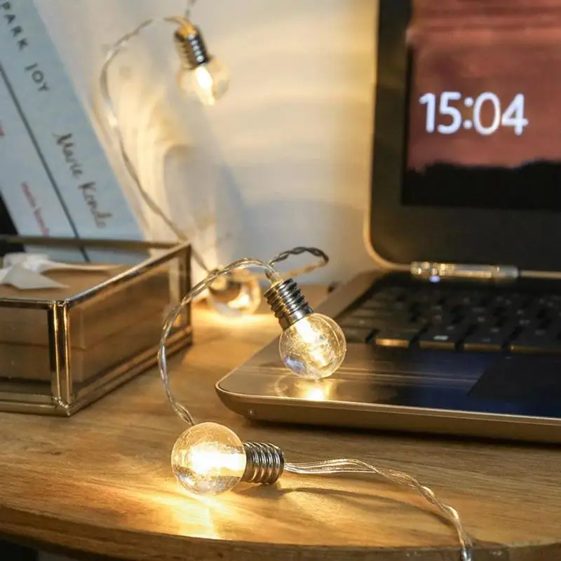 Изысканный 1,5 м теплый белый 10LED светильник, светильник, Рождественское украшение, элегантный светильник, светильник для дома, праздника, вечеринки