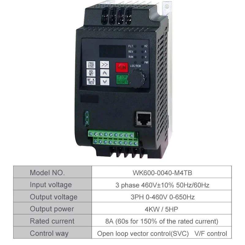 4kw Преобразователь частоты для двигателя 440V 1.5KW/2.2KW/4KW 3 фазы Вход и три Выход 50 Гц/60 Гц привод переменного тока частотный инвертор VFD - Цвет: 4kw