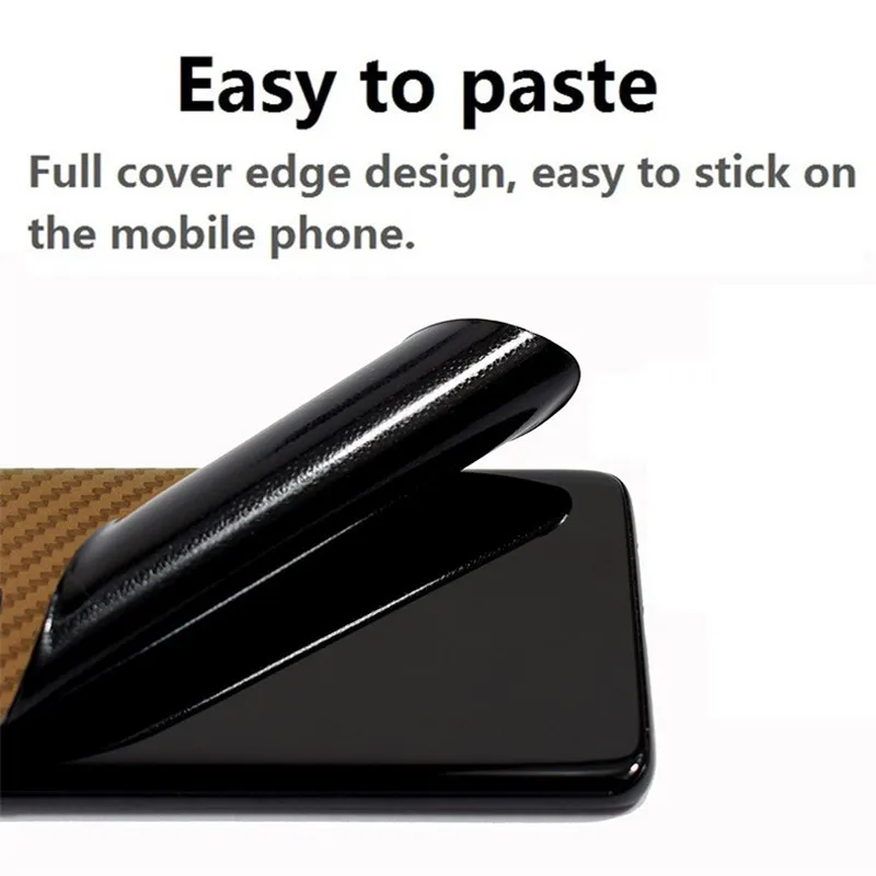 Градиентные цветные наклейки для samsung Galaxy A8 Plus A7 A10 A30 A50 A20 A70 пленка из углеродного волокна аксессуары для мобильных телефонов EEMIA