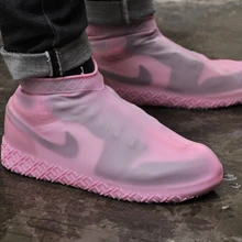 Водонепроницаемые резиновые сапоги для обуви многоразовые износостойкие Нескользящие портативные уличные многоразовые высокие эластичные