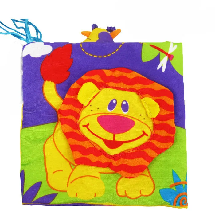 Детские игрушки Детская тканевая книга познание вокруг мультитач многофункциональная забавная и двухцветная цветная полноцветная кровать бампер SA874354