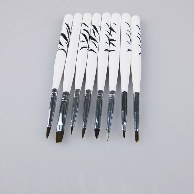 8 шт./компл. новый шаблон пластиковая ручка Нейл арт Кисть французский полосы