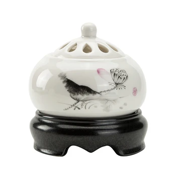 

Electronic White Ceramic Incense Burner Electric Porcelain House Charcoal Stick Incense Burner Little Decorations Buddha II50XXL