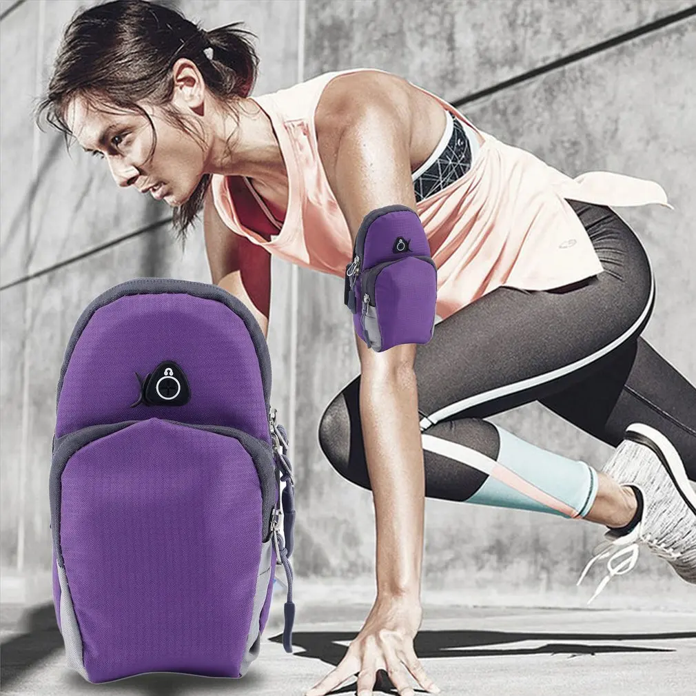 5.5 inch Sports Running Jogging Gym Armband Arm Band Holder Bag For Mobile Phones Running Bags Men Women 2018 Dropshipping