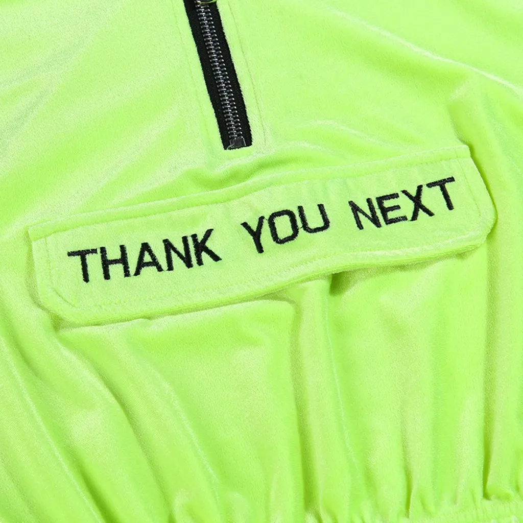 Флуоресцентный зеленый спортивный комбинезон с капюшоном для бега и йоги, комплект для женщин, спортивный костюм с буквенным принтом, спортивные Леггинсы для фитнеса, спортивная одежда A9