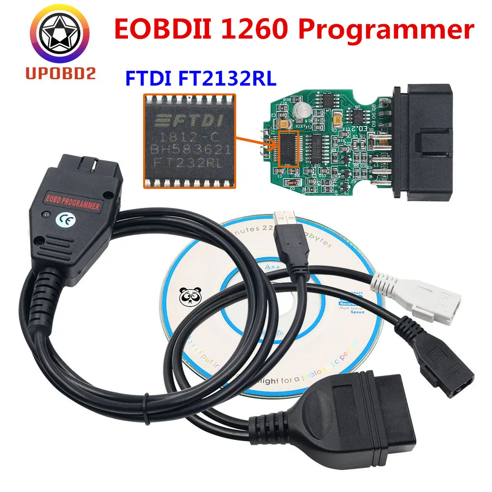 ECU Flasher Galletto 1260 EOBD Flasher FTDI FT232TL Galletto 1260 ECU чип тюнинг Чтение запись автомобиля ECU программист obd2 диагностический