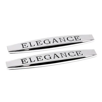 

Car Side Fender Stickers Metal Badge Emblem Modification Decals for Elegance Logo for Mercedes Benz C200 W211 W204 GLA GLK W210