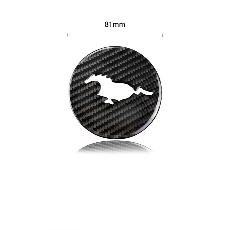 Для Ford Mustang углеродное волокно руль эмблема 3D наклейки для автомобиля автомобильные аксессуары Стайлинг автомобиля
