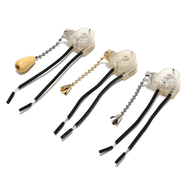 Us 1 6 32 Off 1pc Diy Lighting Voltage Universal Home Ceiling Fan Lamp Pull Switch Wall Light Replacement Pull Chain Cord Switch 3a 220v 250v In