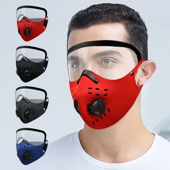 

skin care face mask 1pc Adult Unisex Breathing Valves Protective Face Mask With Eyes Shield mascarilla mascara facial masque