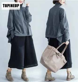 

2019 Casual New Arrival Women Long Batwing Sleeve Pullover Sweatershirt Turtleneck Autumn Winter Female Pullover