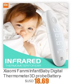 Fanmi Smart Baby Fever Monitor беспроводные оповещения носимые 24 часа термометр цифровой точное чтение для младенцев и малышей